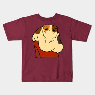 Fat Calico Red Shoe Kids T-Shirt